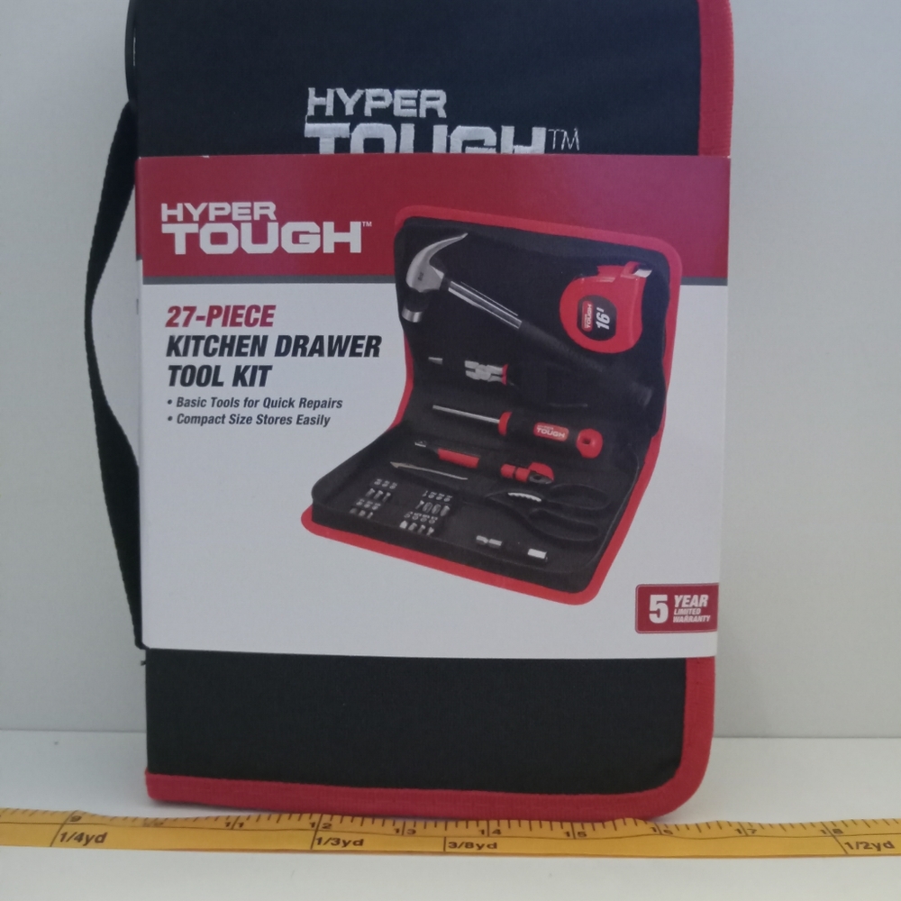 Hyper tough 27-piece kitchen drawer tool kit